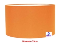 Pantalla Cilindrica Naranja 35cm E-27