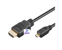 Conexión HDMI 19P macho a micro HDMI macho 1,5 mts.