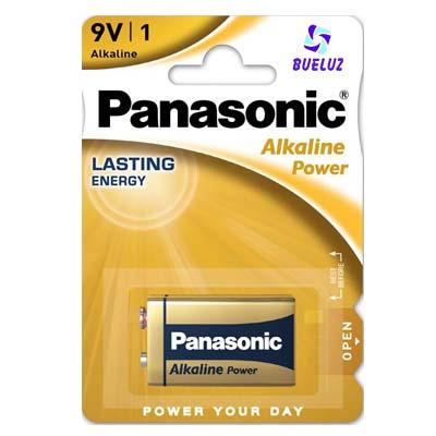 Pila Panasonic Alkalina (9V) 6LR61 Bronze