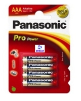 Pila Panasonic Alkalina (AAA) LR03 PRO-ORO
