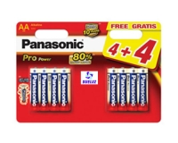Pila Panasonic Alkalina (AA) LR6 PRO-ORO (8Und)
