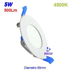 DOWNLIGHT LED 5W EXTRAPLANO BLANCO 4500K - 