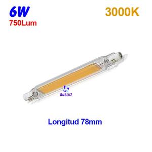 Lampara Lineal LED 78mm 6W 3000K apertura 360º 