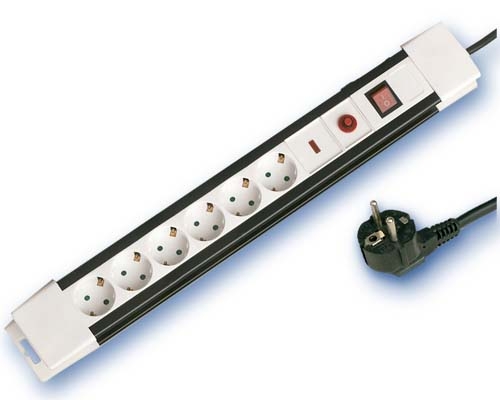 Base multiple 6-T c/interruptor y proteccion sobretensiones (1,5 metros) 